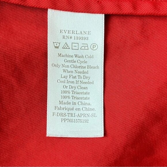 Everlane Goweave Picnic Dress in Haute Red Women Size 10 - Picture 7 of 8